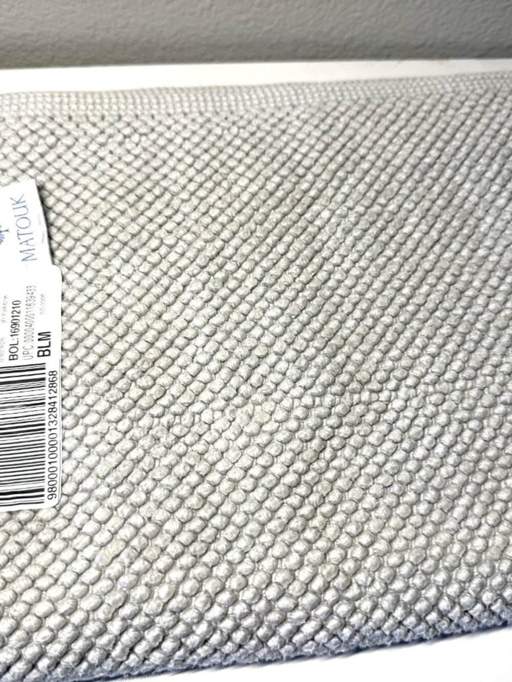 Matouk Reverie Pool Small Bath Rug Luxury Cotton Non-Slip Rug 21 x 34 - Picture 6 of 6
